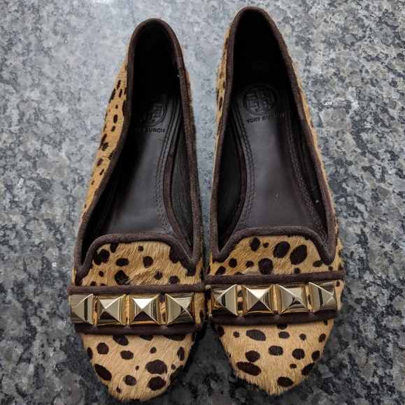 tory burch leopard loafers